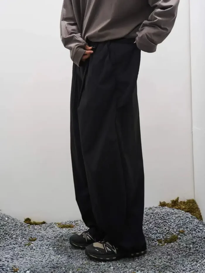 Subtraction of 24aw Knife structure casual wide pants dwr coated nylon material techwear aesthetic gorpcore urban 3