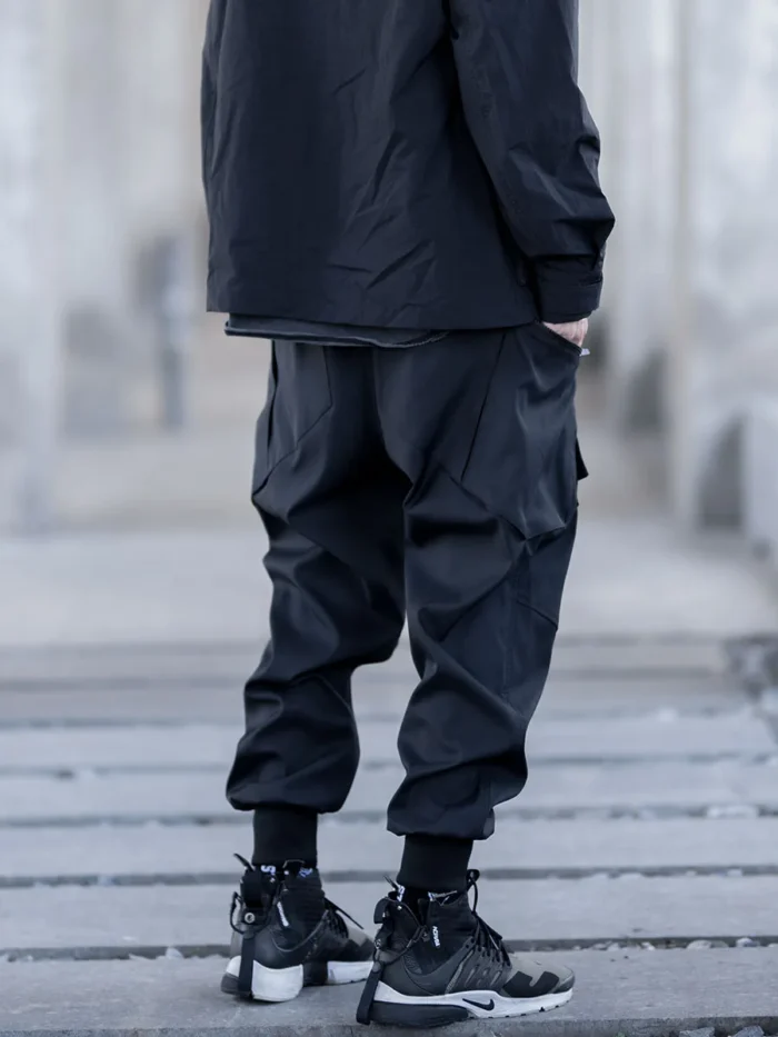 Catsstac windproof polyester tactical pants multiple pockets techwear ninjawear streetwear futuristic 1