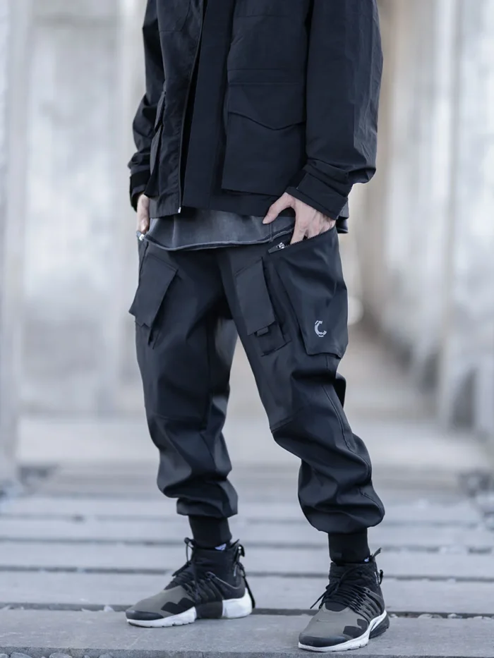 Catsstac windproof polyester tactical pants multiple pockets techwear ninjawear streetwear futuristic