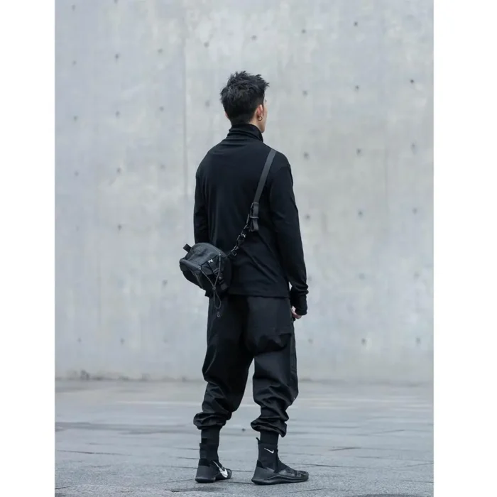 Long sleeve shirt techwear darkwear ninja wear catsstac streetwear 2