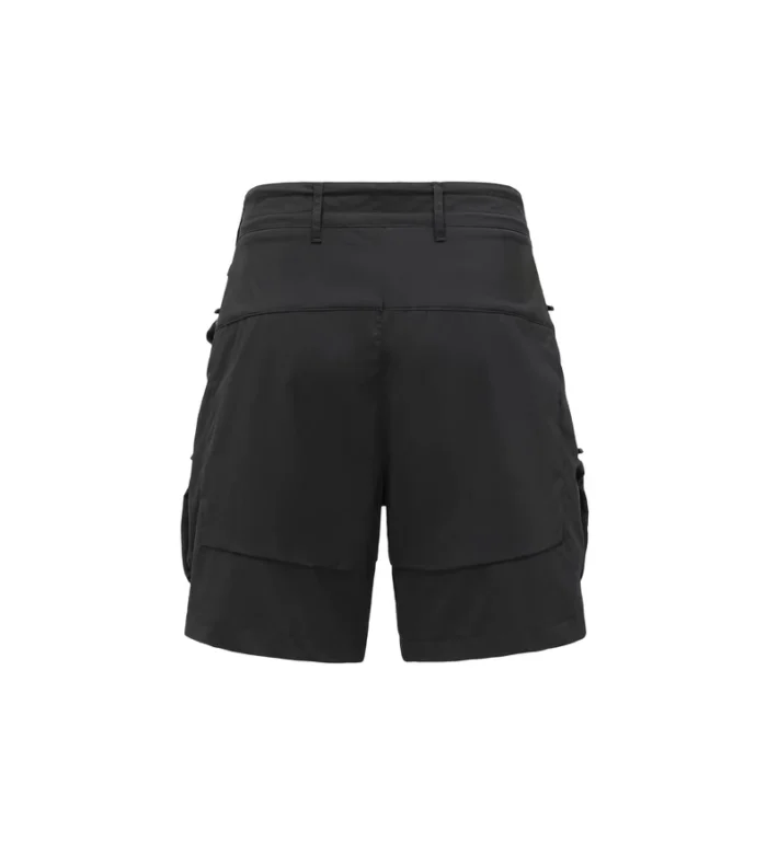 Ninja warning 24ss Cargo shorts horizontal top front pockets dwr coating material elastic draword waistband techwear 2