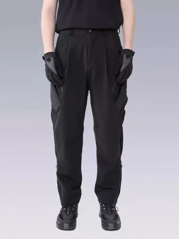 Silenstorm 24aw Tactical side molle pants multipocket nylon spandex material techwear warcore 1