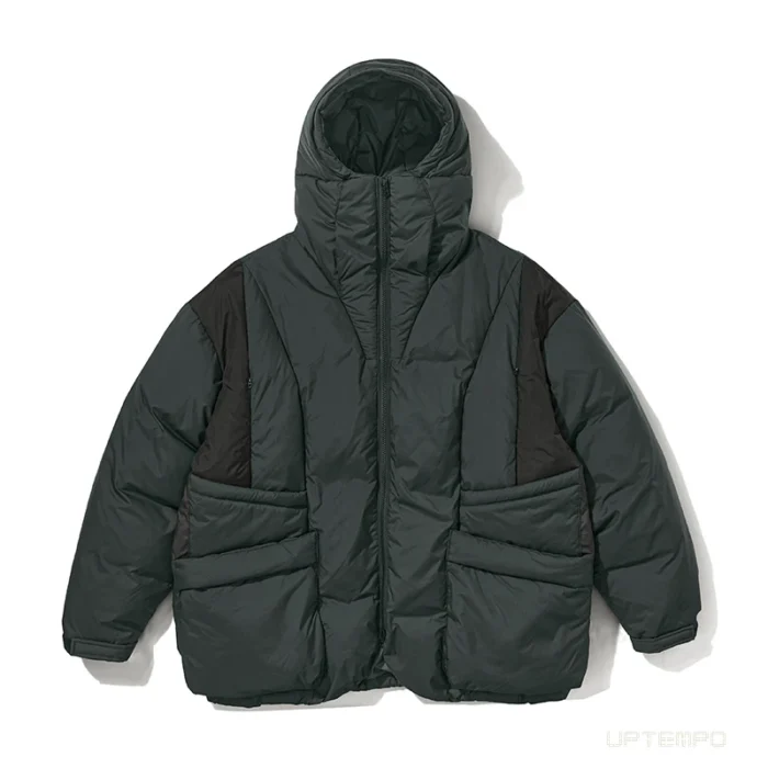 Halcyon 22AW Mountain outdoor color matching structure hooded down jacket winter 90 white duck down gorpcore 3
