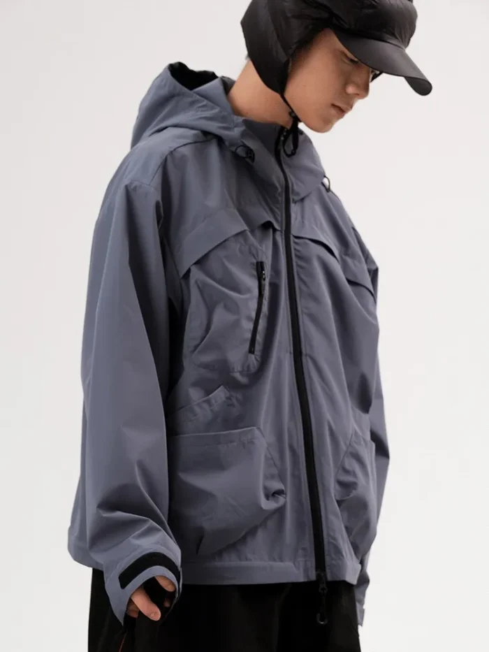 Halcyon 22aw Multi pocket outdoor windbreaker jacket detachable bottom bag ykk zippers gorpcore techwear aesthetic 2