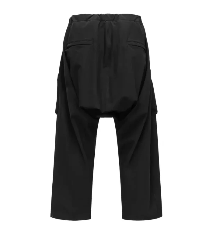 Ninja warning 24aw Multipocket ultrawide pants integrated web belt drawcord hem dwr coated material techwear 2