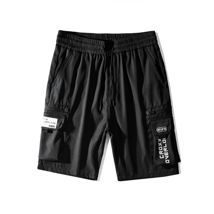 The croxx cargo shorts on drawstring multiple pockets techwear aesthetic streetwear punk 2