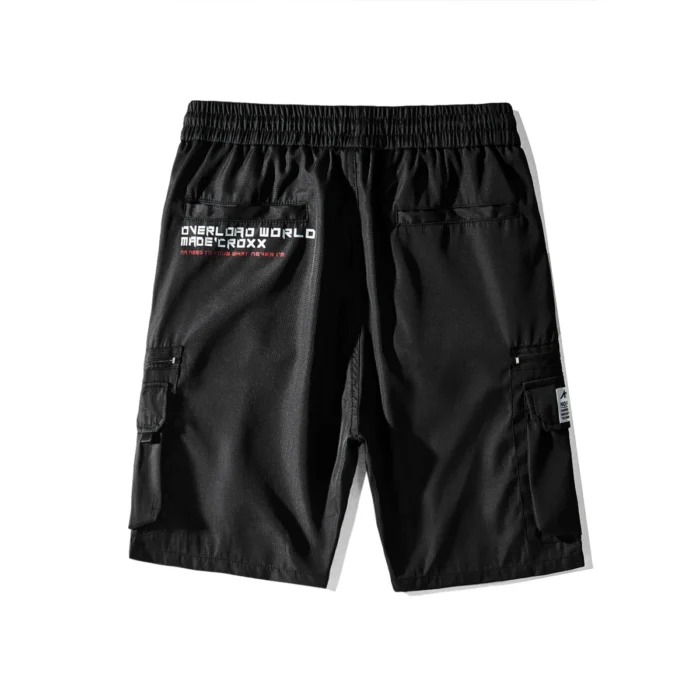 The croxx cargo shorts on drawstring multiple pockets techwear aesthetic streetwear punk 3