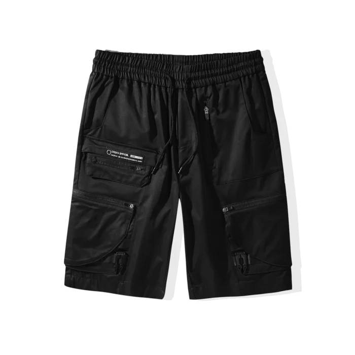 The croxx shorts with side molle multiple pockets drawstring techwear aesthetic streetwear men 22