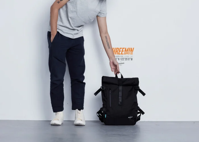 Threemin supply roll top backpack techwear accessories streetwear 3