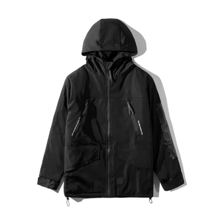 winterized windbreaker padded tactical jacket techwear darkwear ninjawear streetwear