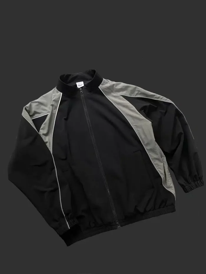 Catchus 24aw Stand up collar casual jacket dwr coating nylon material reflective stripes color splicing urban